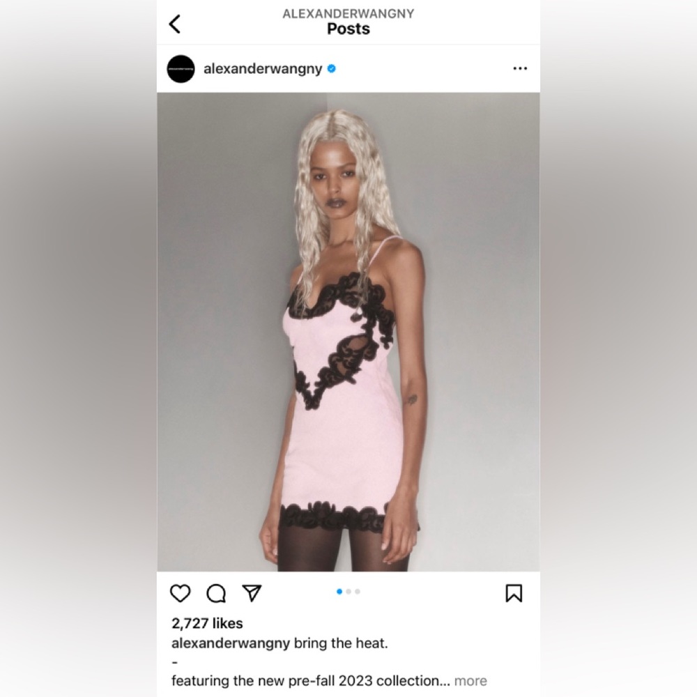 Alexander Wang Pink Cami Minidress